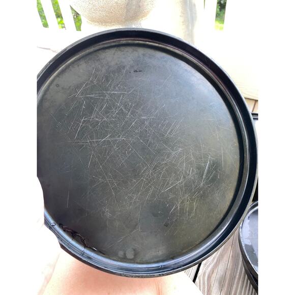 Heller Melamine Dinner Plates Vignelli Designs, MCM, black, set of 12 - Picture 5 of 5